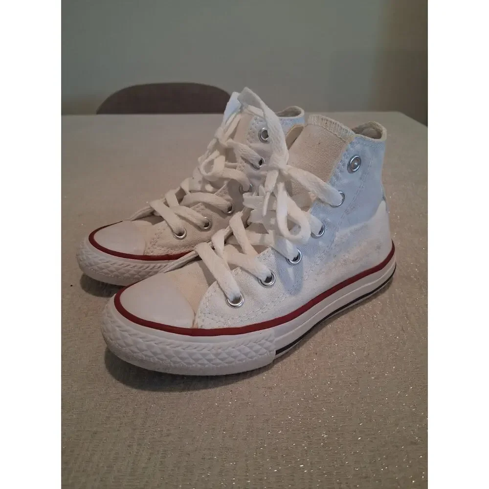 Converse Chuck Taylor All Star Kids Youth High Top Shoes Optical White 10.5